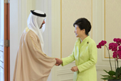 President Park meets Abu Dhabi Crown Prince Court chairman