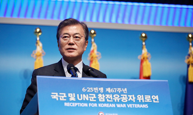 Korean War veterans are our nation's pride and history: president