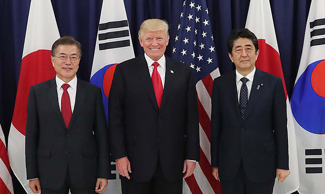 Korea, US, Japan emphasize firm cooperation on N. Korean nukes