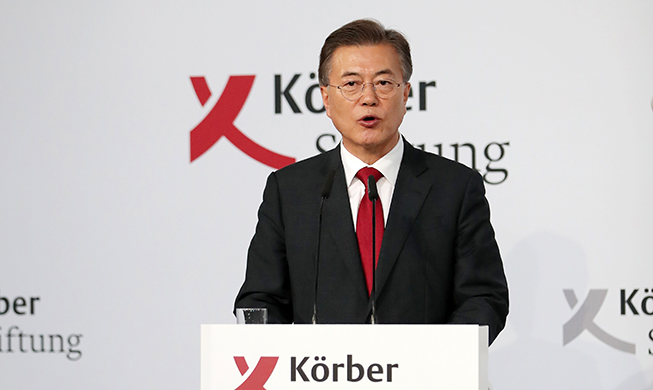 President Moon outlines peace initiative for Korean Peninsula