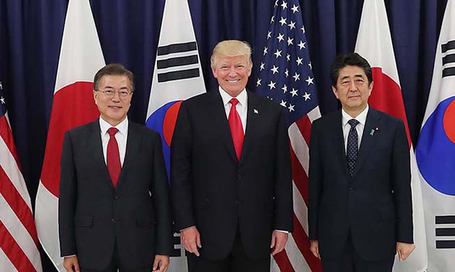 Korea, US, Japan release joint statement on N. Korea