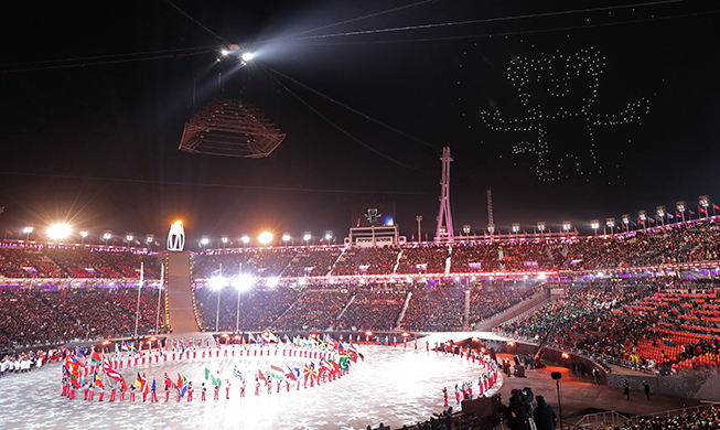 Drone show wins the PyeongChang Games