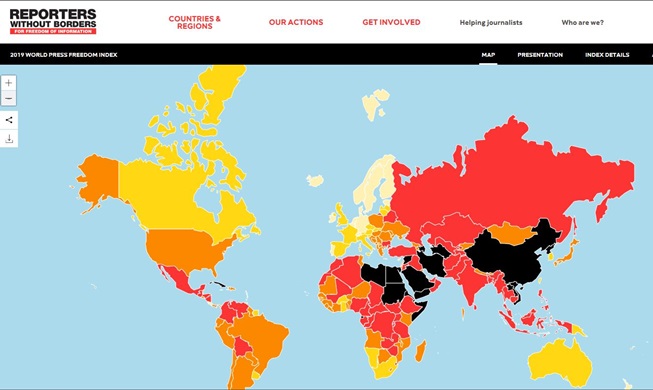 Korea tops Asia in press freedom: Reporters Without Borders