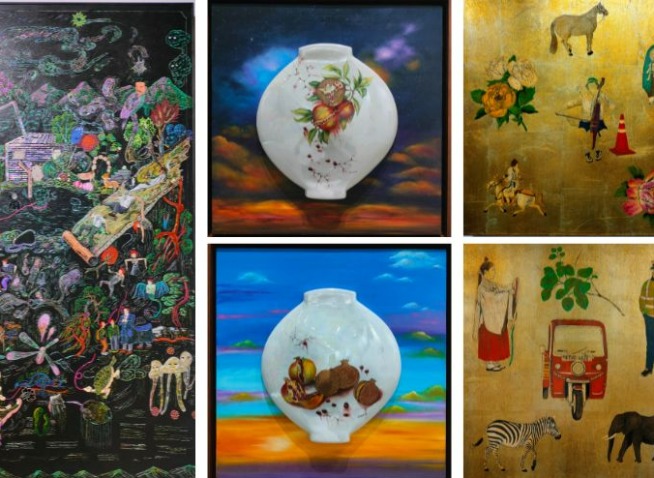 Korean art display in India explores traditional color concept
