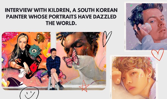 Korean artist discusses painting portraits of K-pop, int'l acts