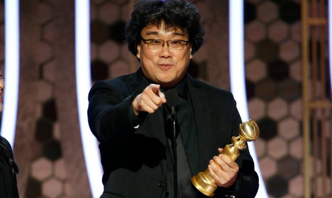 'Parasite' wins Korea's 1st Golden Globe for film