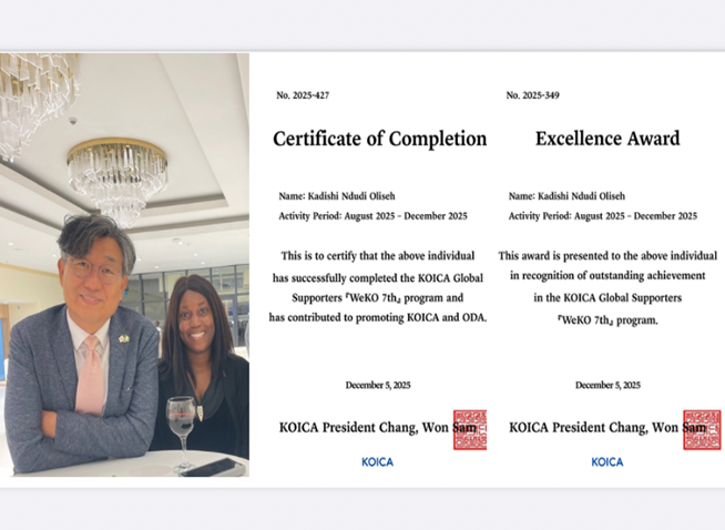 Nigerian achieves self-development via promoting Korea in 2025