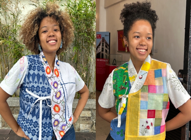 Philippine designer creates Hanbok tops with Pinoy influences