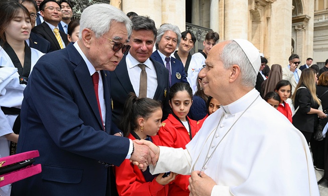 World Taekwondo gives Pope Leo XIV honorary 10th-degree blackbelt