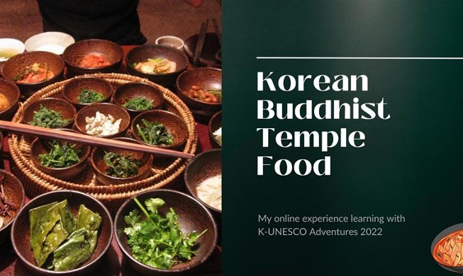 My online class on Korean Buddhist temple food