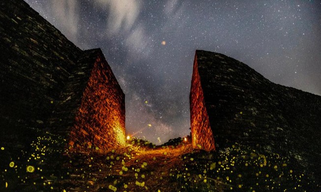 Fireflies illuminate provincial fortress