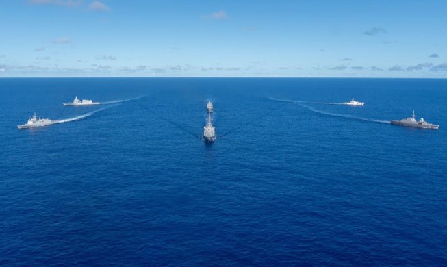 Korea for 1st time leads world's largest multilateral naval drill